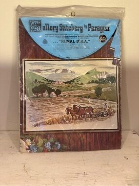 Gallery Stitchery by Paragon 'Rural U.S.A.' Wall Art Kit - Blue/Brown/Green